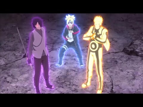 Naruto, Sasuke & Boruto vs Momoshiki Otsutsuki Sub Indonesia