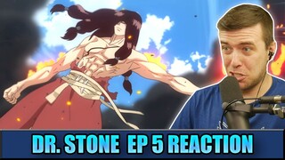 STONE WORLD THE BEGINNING | Dr. Stone Ep 5 Reaction