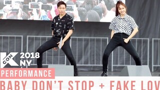 【Ellen和Brian】KCON 《Baby Don't Stop》 + 《Fake Love》翻跳表演！