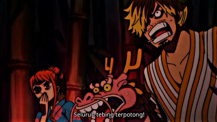 momen Zoro mencoba pedang Enma