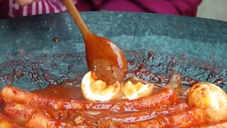 Mukbang lẩu tteobokki #food