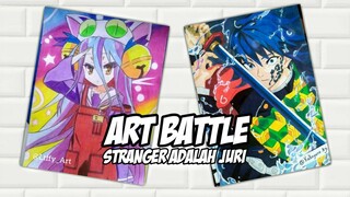 Art Battle || Aku Meminta Orang Yang Nggak Di Kenal Untuk Memilih Gambar Terbaik