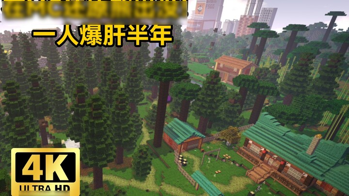 [Minecraft] Chi hàng triệu khối, một người đã khôi phục lại sự phá hoại của gấu trong nửa năm!