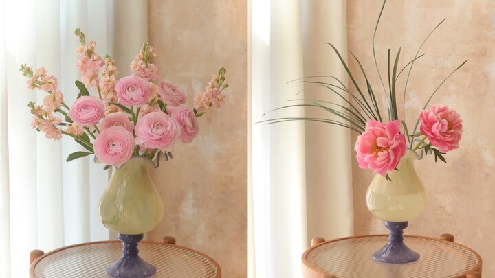 Bagaimana cara memadukan dua jenis bahan floristik? — Anda bisa menggunakan satu bahan berbentuk mas