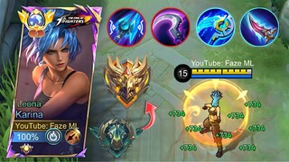 HOW TO RANK UP FAST USING KARINA! (KARINA BEST BUILD 2024) - MLBB