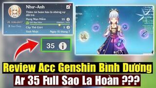 (Review Acc) Acc Genshin Bình Dương - Ar 35 Full Sao La Hoàn ? TDV 4 Sao - Genshin Impact