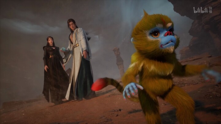 Han Lao Mo lebih suka monyet daripada wanita cantik, dan monyet ini juga seorang tukang akting—sungg