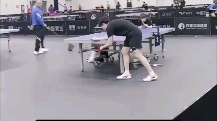 [Wang Chuqin x Xu Xiaoyuan] 20231004 Lanzhou Star Challenge pre-match chopping training cut: Datou r