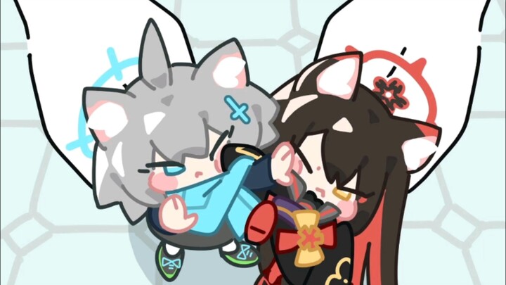 Sensei: Cute fox! Shiroko: Wolf