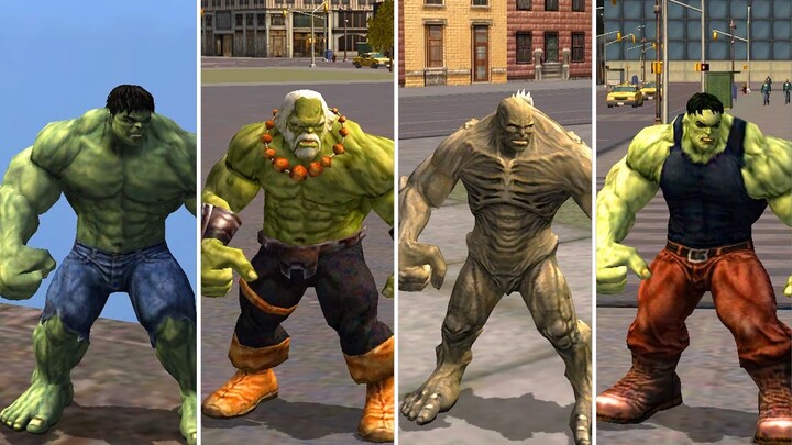 The Incredible Hulk (video game) - ALL SKINS