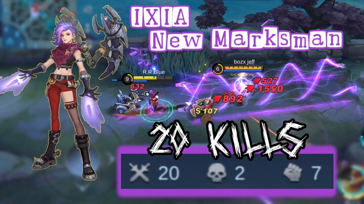 New Hero Ixia Ulti na Kayang Tumama sa Maraming kalaban | Ixia Gameplay | Ixia best build