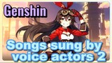 Songs sung by voice actors 2