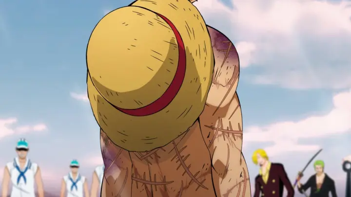 Luffy Reveals All His Scars to the Straw Hat Pirates - One Piece