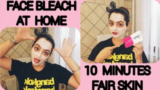 Face bleach at home. Step by Step. 10 minutes for fair skin. Oxy Bleach Skin Whitening