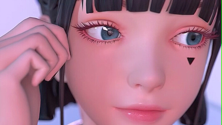 I put on beautiful makeup today