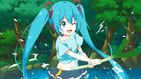 "Miku-chan is here to play with water~"