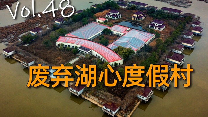 【404】探索废弃八年的湖心度假村，游泳五分钟，撸狗两小时