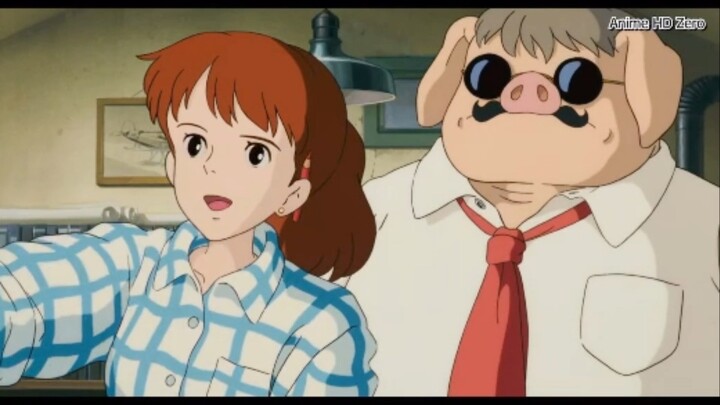 Porco Rosso (1992) - ฉาก Fio นักเขียนออกแบบของเครื่องบิน