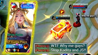 KADITA AND JOHNSON TARGET LOCK "TOP GLOBAL AURORA" IN RANK GAME!! | MOBILE LEGENDS