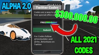 Roblox Vehicle Simulator New Codes! September 2021