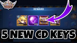 New CD KEYS  | Mobile Legends Adventure