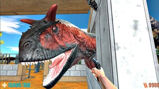 Carnivore Dinosaurs Attack My Camp. FPS Perspective! Animal Revolt Battle Simulator