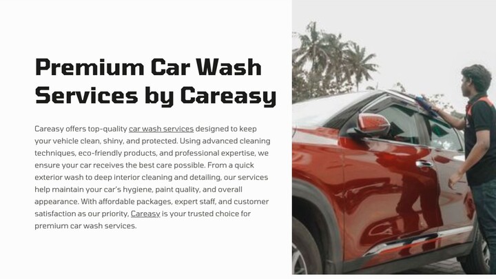 Premium Car Wash Services by Careasy