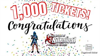 WHO WON THE 1,000 TICKETS! WE HAVE A LUCKY WINNER! Last Day Rules Survival | Last Island Of Survival