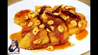 ปลาดอร์ลี่ทอดซอสมะขาม : Deep Fried Pangasius Dory with Tamarind Sauce l Sunny Thai Food