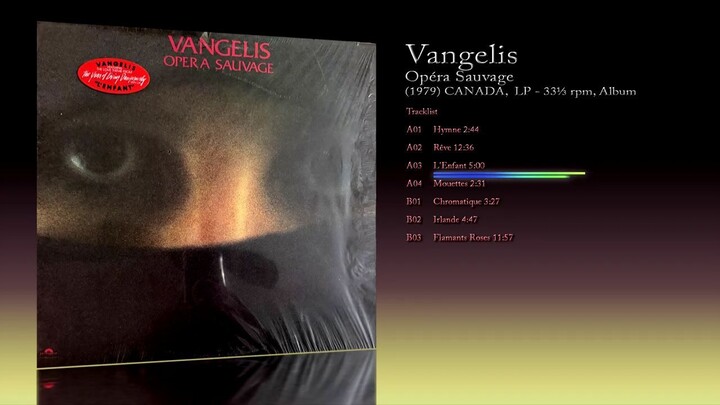 Vangelis (1979) Opéra Sauvage [LP - 33⅓ RPM - Album]