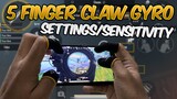 Best 5 Finger Claw + Gyro Settings/Sensitivity (PUBG MOBILE)