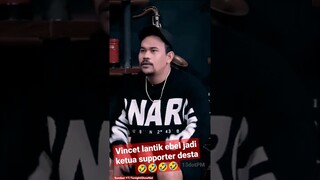 Vincent lantik ebel jadi ketua supporter desta 🤣🤣#tonightshow #nettv #tonightshownet #desta #vincent