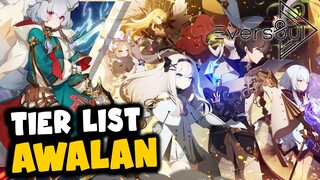 TIER LIST TERLENGKAP DAN AMBIL HERO APA DI AWALAN EVERSOUL