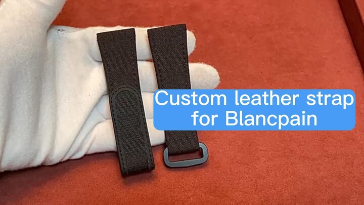 Handmade canvas Velcro strap Nylon for Blancpain Fifty Fathoms Sailcloth Strap | Drwatchstrap