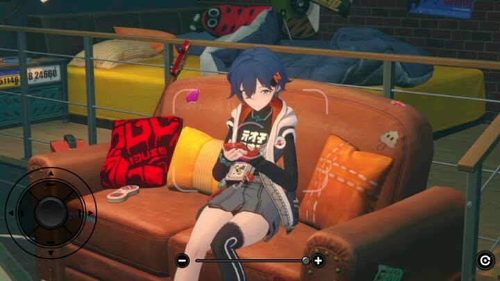 The little sister wasn’t really playing on her phone at all—she kept sneaking glances at her big bro