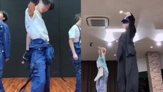 Nishimura Riki and his sister's microphone challenge🤯 I think the Nishimura family's dancing genes a