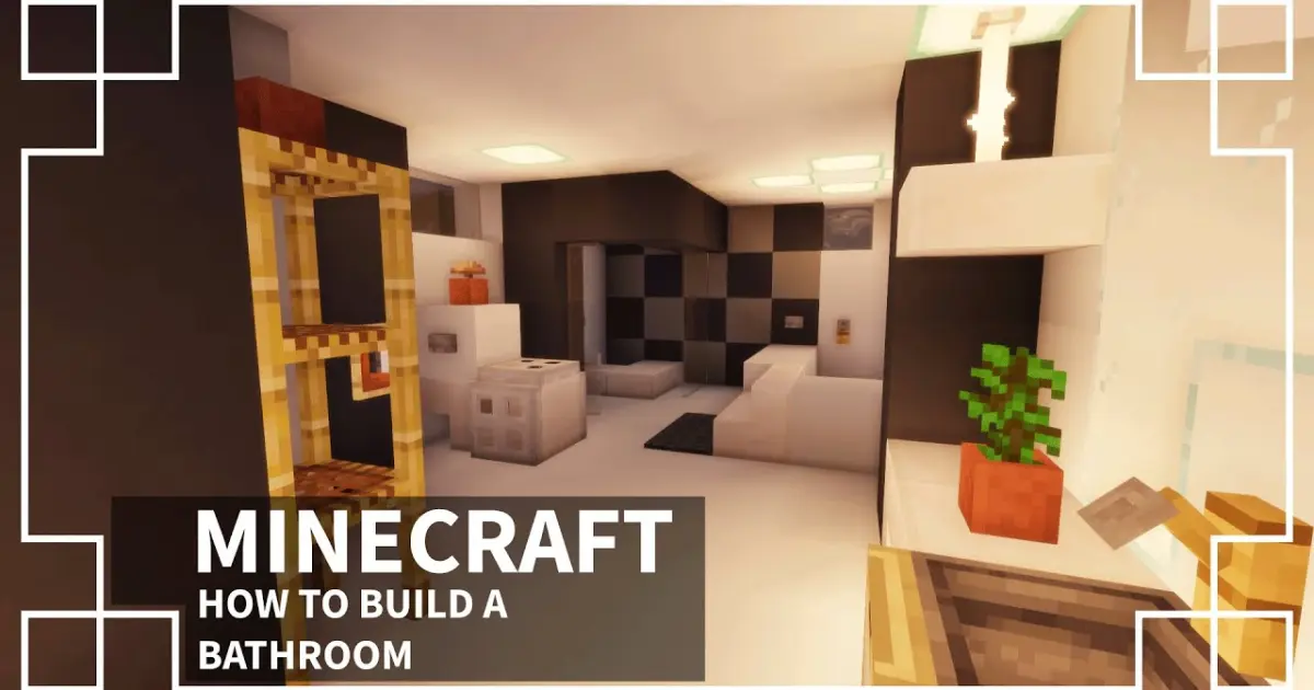 Minecraft Working Bathroom Tutorial Bilibili