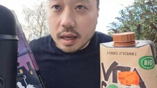 ASMR Dutch Giant Gingerbread Man & Organic Coconut Juice🍪🥥 Crunchy Eating Sounds