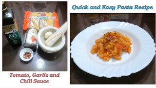 Tomato, Garlic and Chili Pasta Quick and Easy Pasta Recipe (plant base)