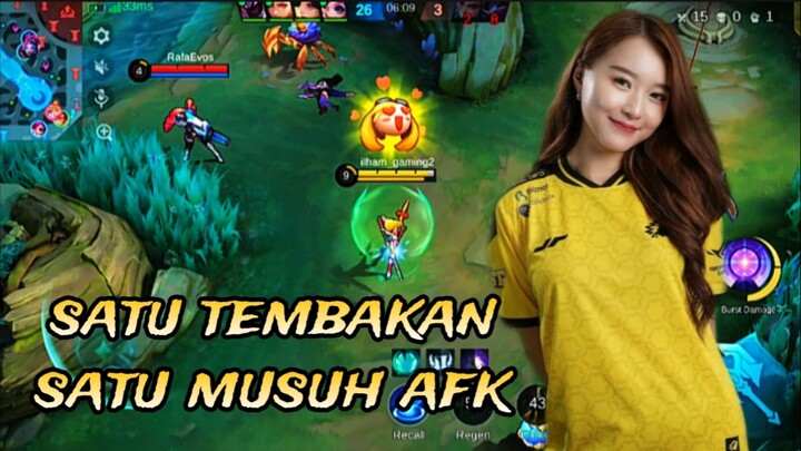 LESLEY SATU TEMBAKAN SATU MUSUH AFK 🔥!!