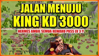 KEBUKA PASS LV 3 KD 3000 !! SIAPA NIH BAKAL JADI KING ?? WARMONGER ATAU HERMES ??