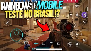 RAINBOW SIX MOBILE NOVO TESTE PARA ANDROID NO BRASIL!?