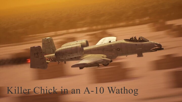 Killer Chick in an A-10 warthog