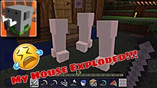 Craftsman Building Craft Survival - Gameplay part 6 - House Destroyed