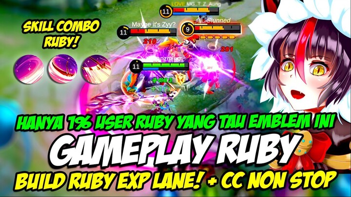 GAMEPLAY RUBY | BUILD RUBY EXP LANE ❗ COMBO RUBY SEASON 24 ❗ RUBY CC NON STOP + FIGHTER SOLO RANK