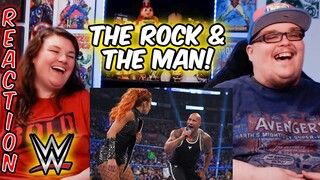 The Rock and Becky Lynch humble King Corbin REACTION!! 🔥