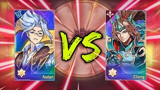 Mobile Legends: Adventure | NATAN VS ZILONG - Who's better?🤔😯