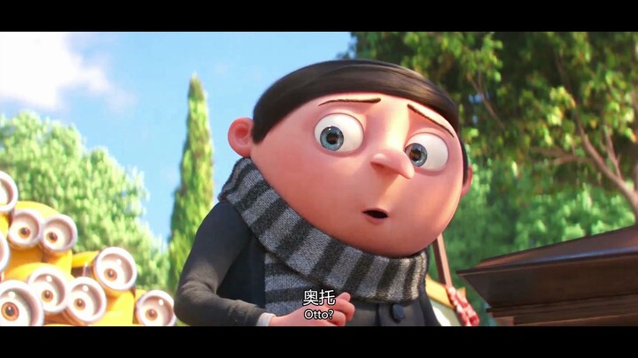 Gru, who wanted to be a bad guy, gave his tenderness to his minions