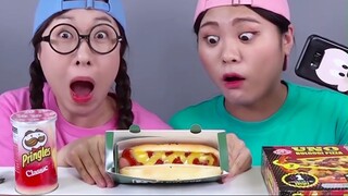 Cửa hàng tiện dụng Gà rán Mì cháy Mukbang  #amthucngon