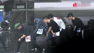 Ternyata EXO sangat serius dalam latihan.